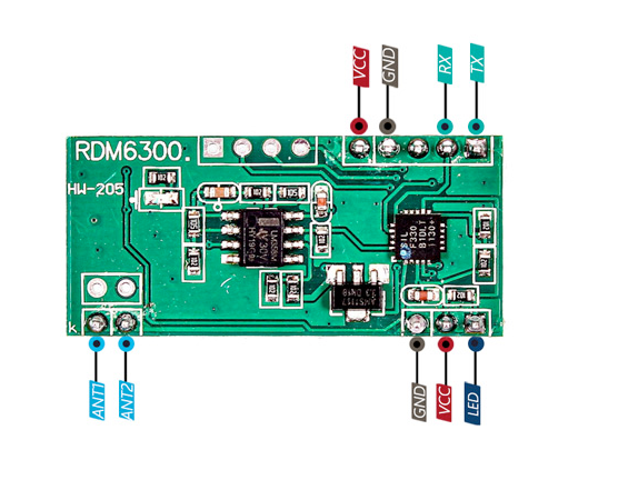 Распиновка RDM6300