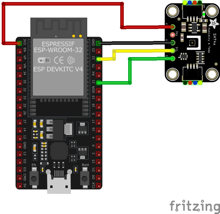 Подключение SHT40 к ESP32