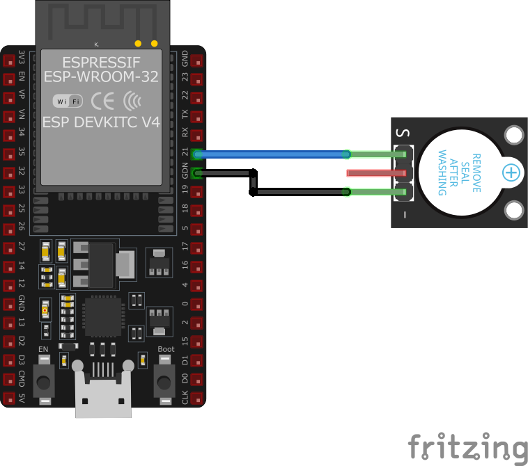 Подключение KY-012 к ESP32